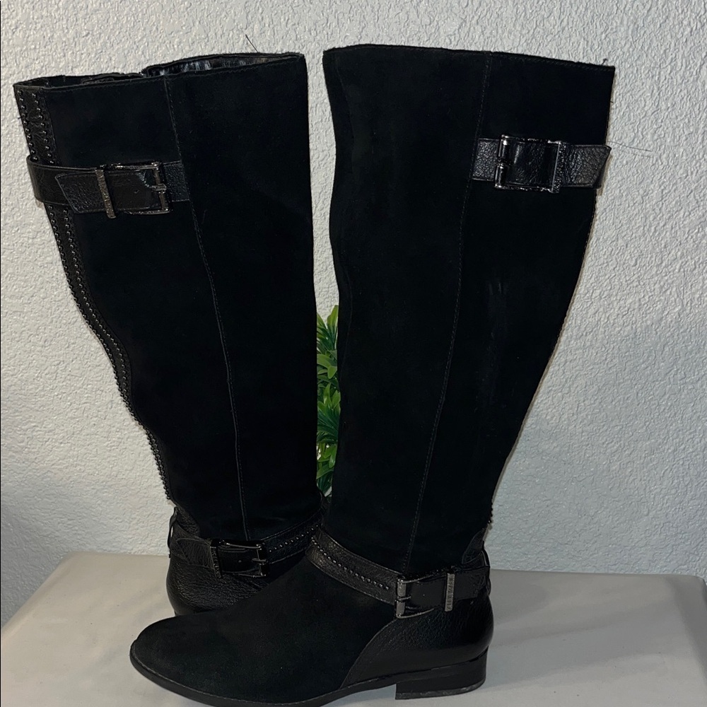 Alex Marie Black Over the Knee   Boots used good condition